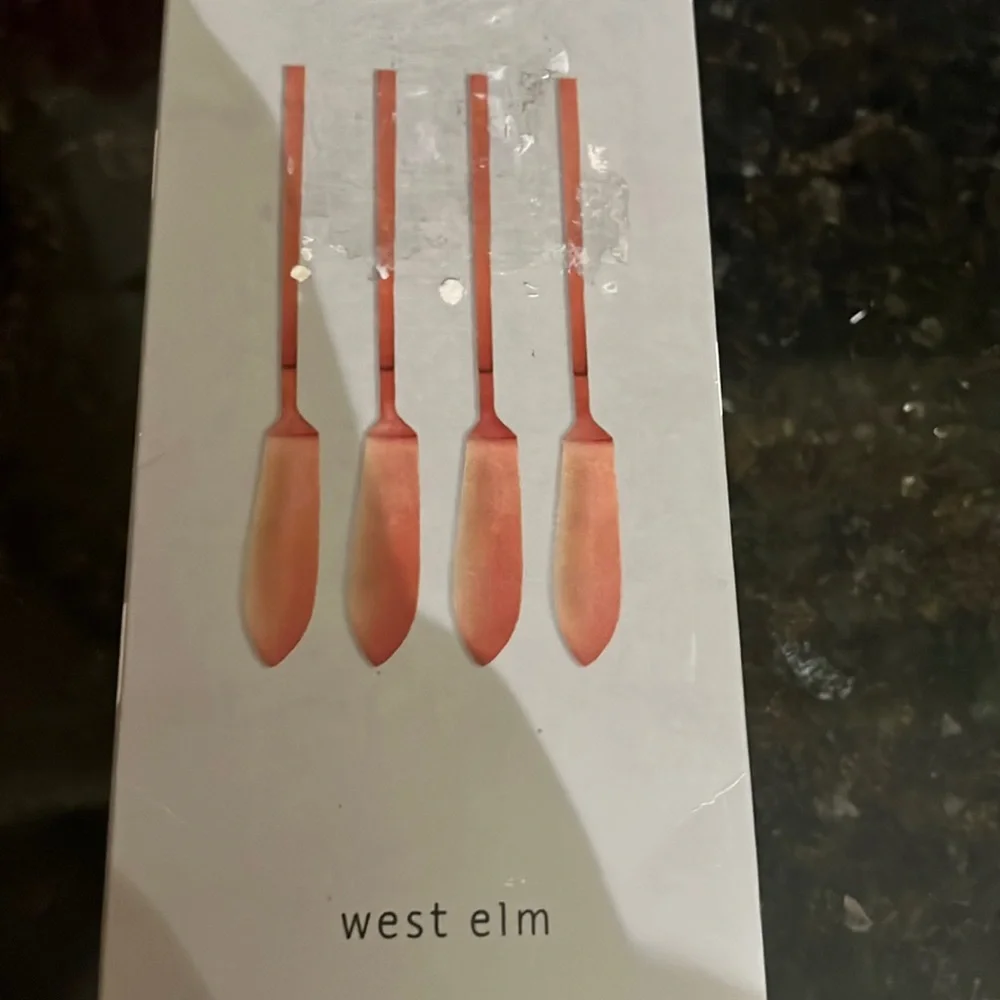 West Elm Rose Gold Spreader Set Box New Hostess Gift